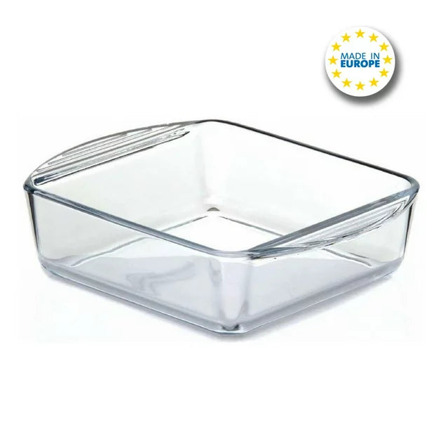 Glass Square Oven Tray, Baking Dish for Oven, 35 Oz