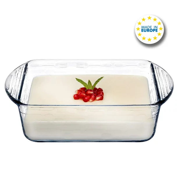 Glass Casserole Dish for Oven, Square Baking Tray, 36 Oz