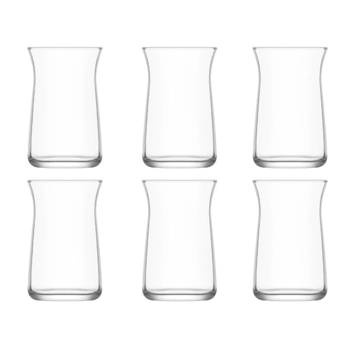 Lav Turkish Tea Glass Set of 6, 6.25 Oz