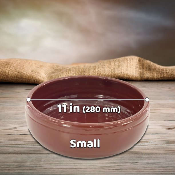 Fully Glazed Cooking and Serving Pot, Terracotta Cookware