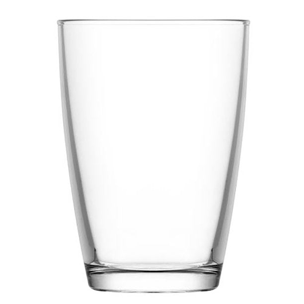 Clear Highball Drinking Glasses for Water, Set of 6, 14 oz