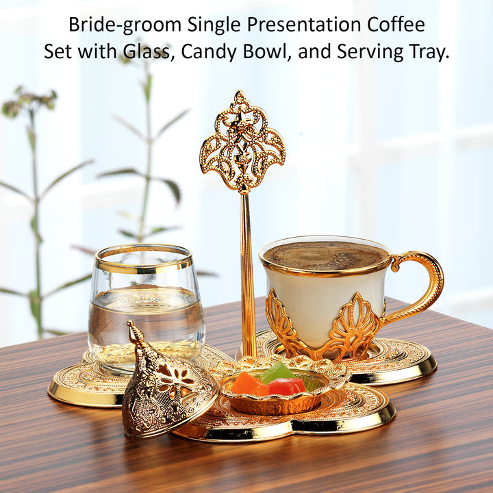 Bride-groom Single Presentation Coffee Cup Set