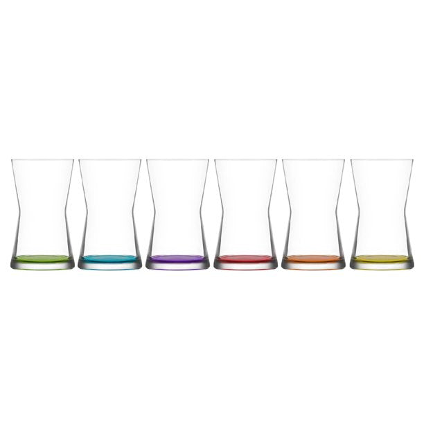 Lav Derin Colorful  Long Drink Glass Set, 6 Pcs, 11.75 Oz