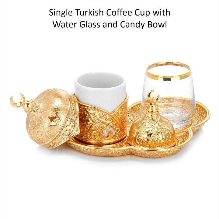 Sena Turkish Coffee Service Set for One Person, 4 Oz