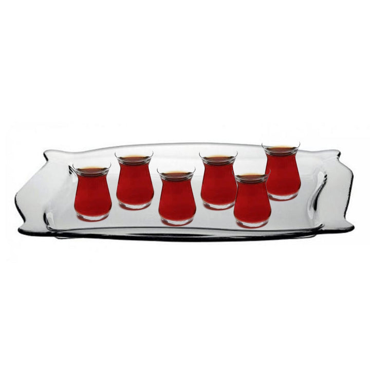 Clear Glass Rectangular Serving Tray, Platter, 13.5 in