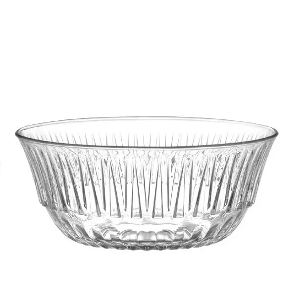 Lav Crystal Clear Glass Round Mixing Bowl, 69.2 oz