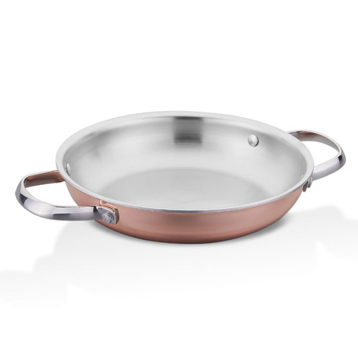 Korkmaz Divani Omlette Frying Pan with 2 Handles, Copper Plated Cookware