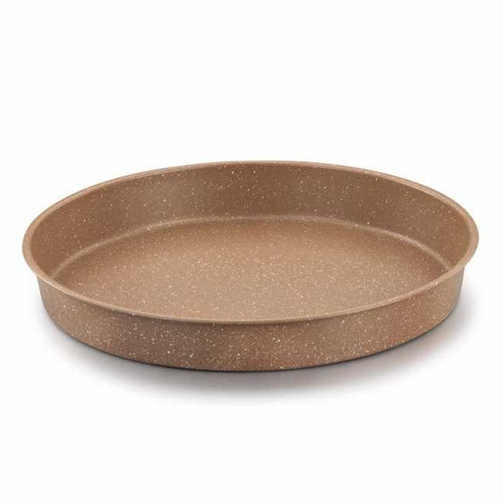 Korkmaz Torta Round Pan, Brown Granite Nonstick Cake Pan