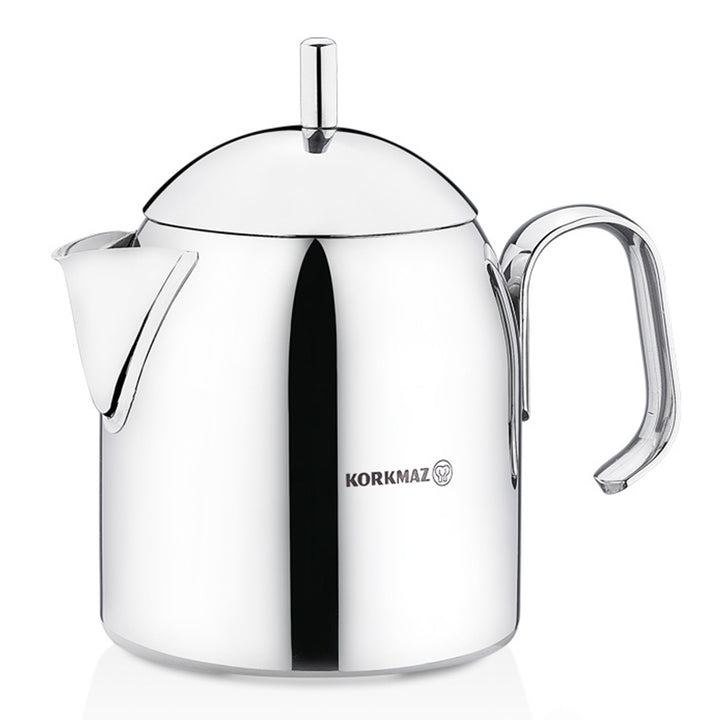 Korkmaz Pera Stainless Steel Teapot with Handle, 0.7 qt