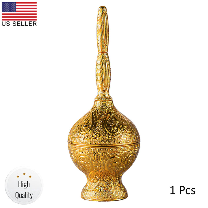 Telkari Rose Water Pourer Gold, Filigreed Handmade Güldanlık