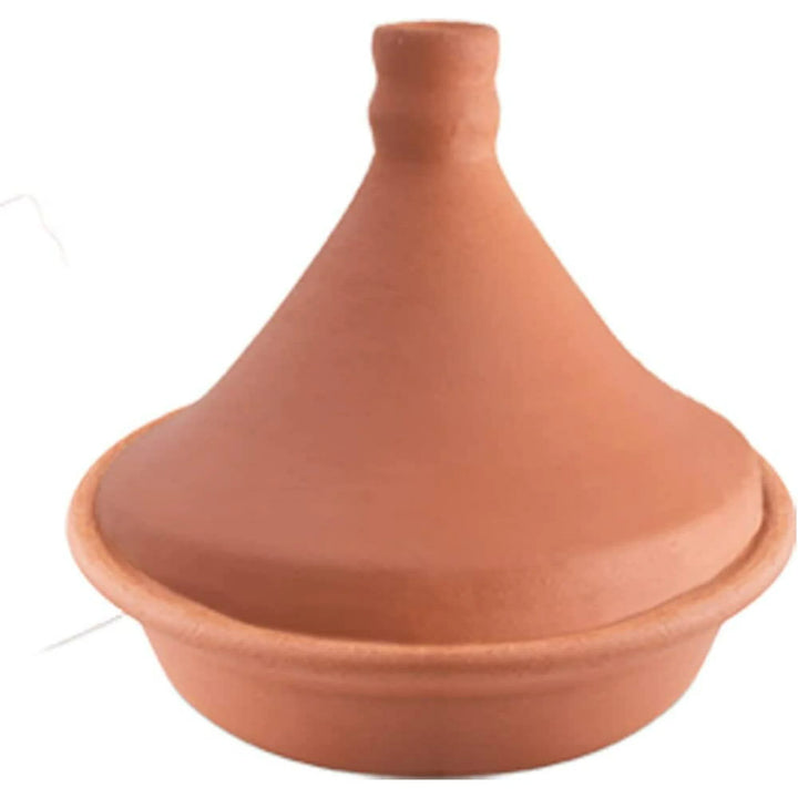 Handmade Clay Tagine Pot, Unglazed Tajine Pot for Stovetop