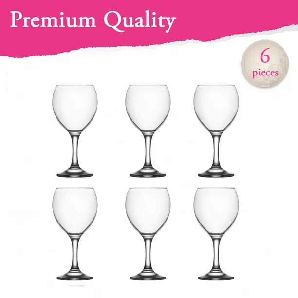 Lav Water and Juice Drinking Glasses Set of 6, 8.75 oz