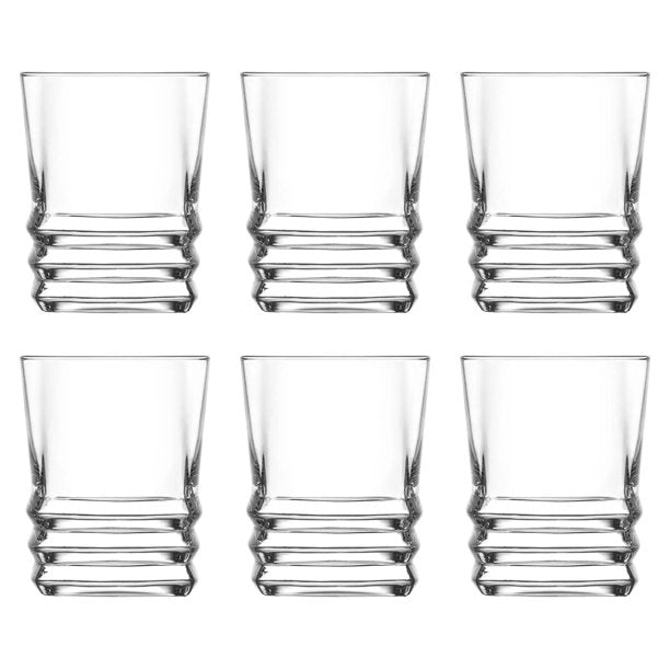 Lav Elegan Liqueur Glass Set, Mini Glass Cups, 6 Pcs, 2.7 Oz