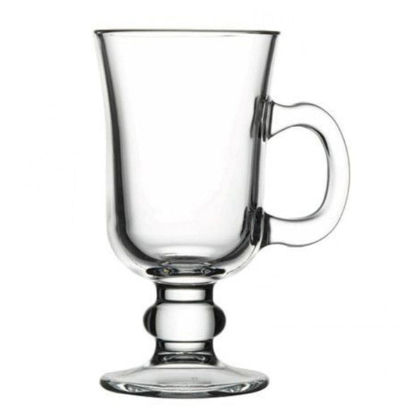 Irish Coffee Mugs, Glass Cappuccino Cups, 2 pcs, 7.75 oz