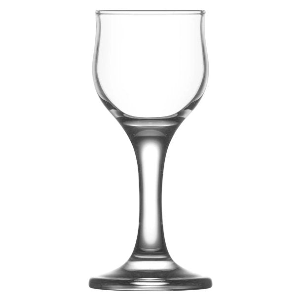 Lav Nevakar Liqueur Glass Set with Stem, 6 Pcs, 1.75 Oz