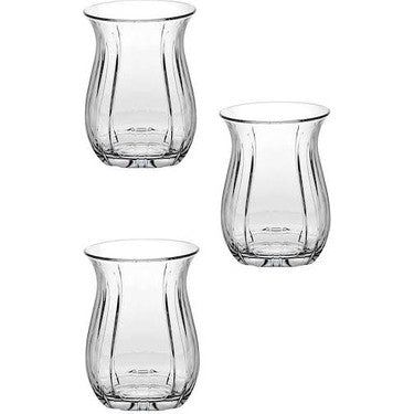 Linka Clear Turkish Tea Glass Set, 6 Pcs, 5 Oz (145 cc)