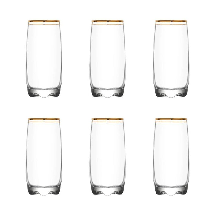 Lav Adora Long Drink Glass Set of 6, 6 Pcs, 13.25 Oz