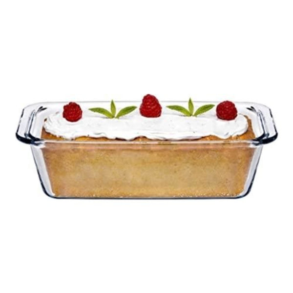 Stylish Glass Casserole Dish, Square Baking Dish 37.25 Oz