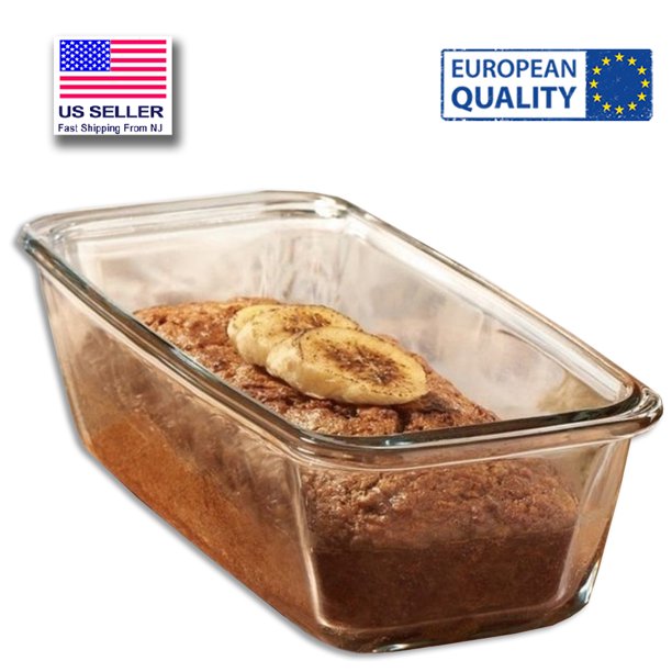 Glass Casserole Dish for Oven, Square Baking Tray, 37.25 Oz