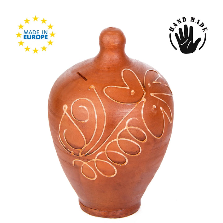 Natural Clay Piggy Banks for Adults, Terracotta Coin Banks