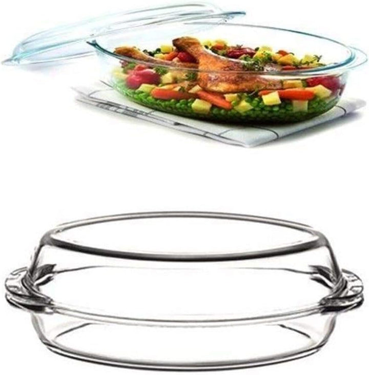 Glass Casserole Dish with Lid, Baking Dish for Oven, 76 oz