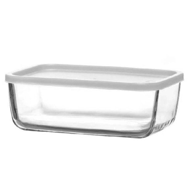 Lav Cube Glass Food Containers with Lids, 6 Pcs, 39.5 Oz