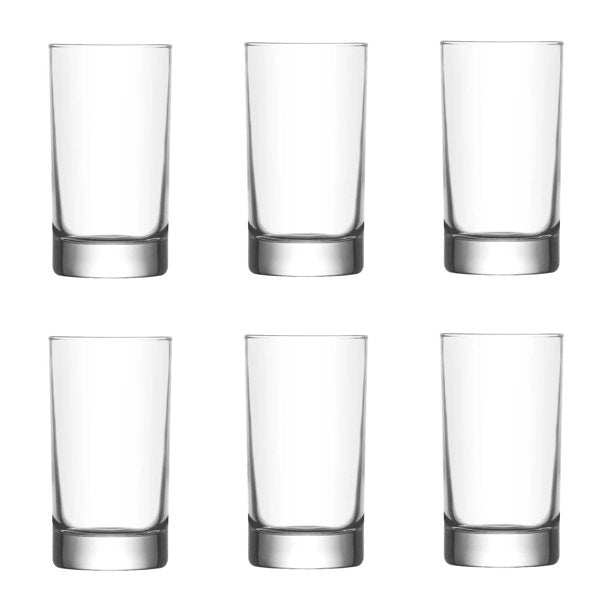 Lav Ada Beverage Glass Set with Heavy Base, 6 Pcs, 5.25 Oz