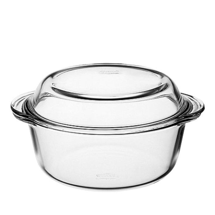 Glass Casserole with Lid- Round Baking Dish, Oven Safe