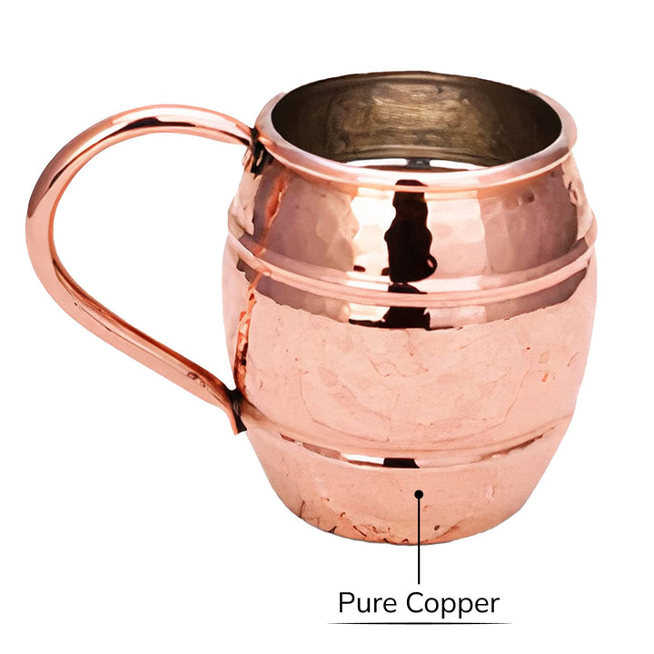 Moscow Mule Mugs, Handmade Copper Mug, 17 Oz