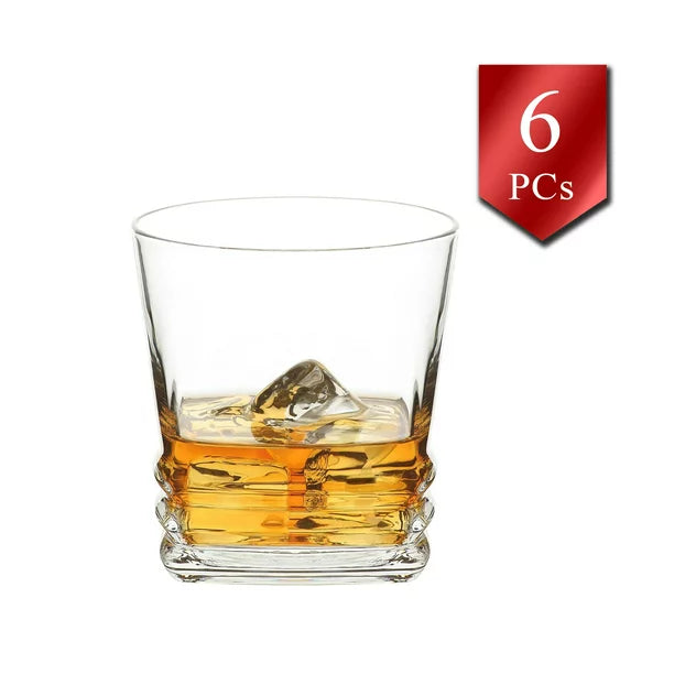 Lav Whiskey Glasses Set of 6, Vodkha, 10.7 oz