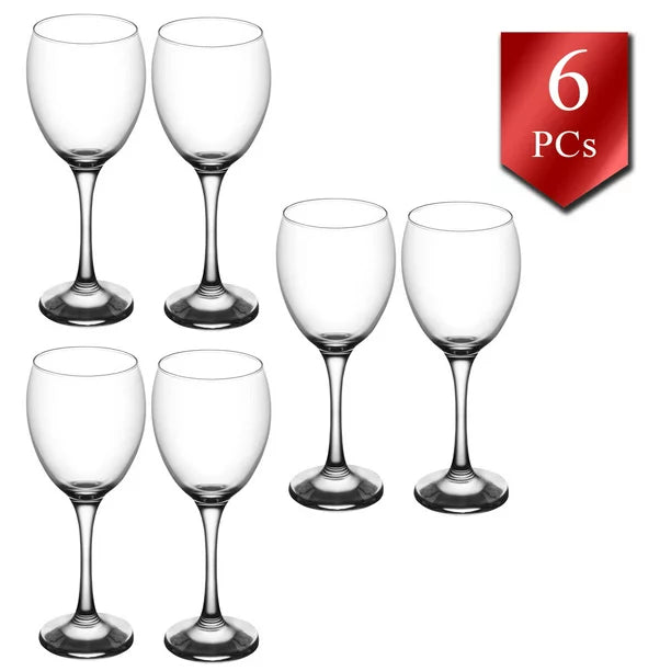 Lav Red Wine and Water Drinking Glasses, 11.5 oz - 340 cc