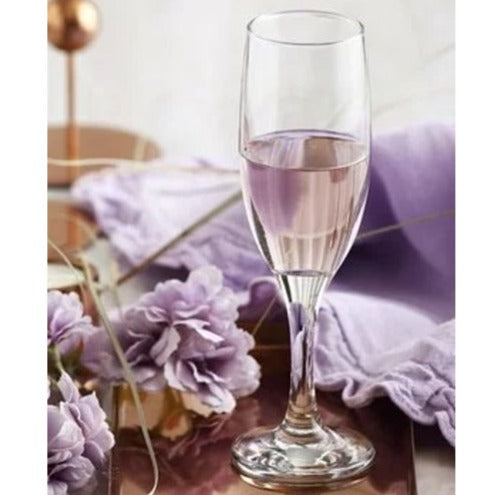 Champagne Flute Glasses Set of 6,Champagne Glassware, 7.5 oz