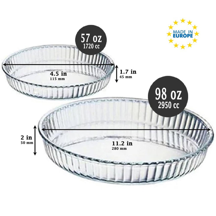 Glass Baking Dishes for Owen, Clear Glass Cookware Set of 2