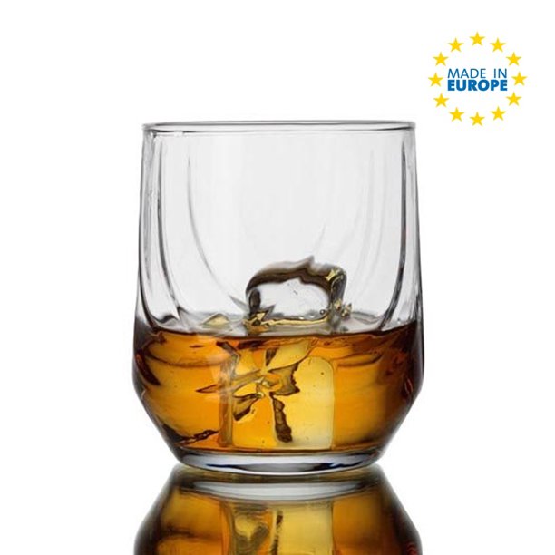 Lav Elegant Whiskey Glasses Set of 6, 9.7 oz - 290 cc