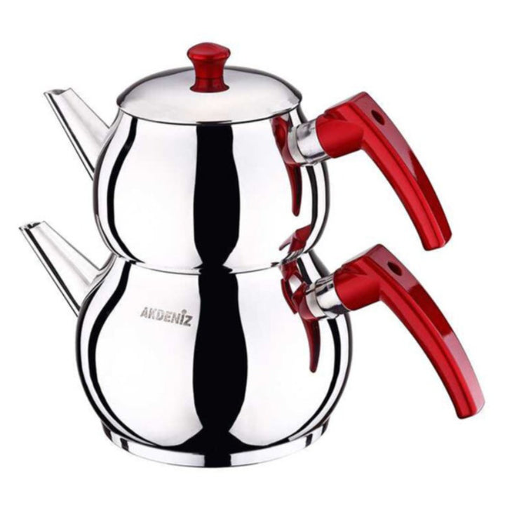 Stainless-Steel Self Strained Stove Top Tea Kettle