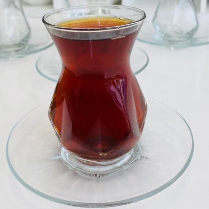 Lav Turkish Tea Cup Set, Tea Glasses, 5.5 oz, 6 Pcs