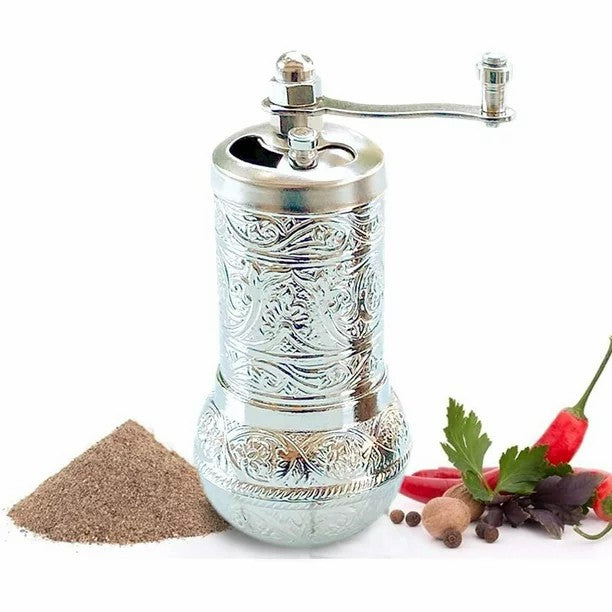 Salt, Black Pepper Grinder, Refillable Spice Grinder 4.2 in