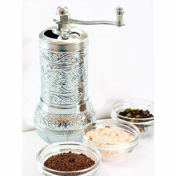 Salt, Black Pepper Grinder, Refillable Spice Grinder 4.2 in