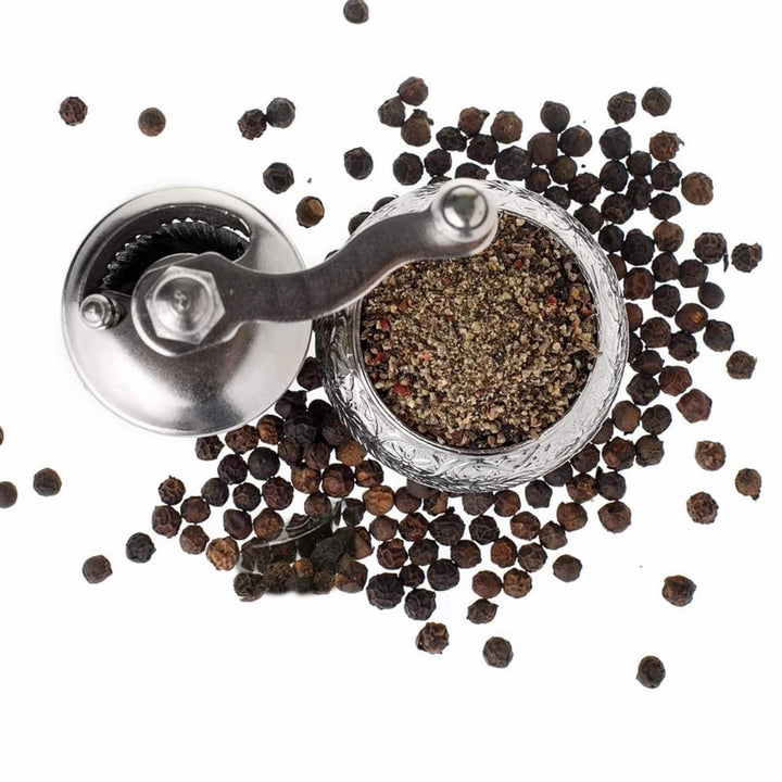 Salt, Black Pepper Grinder, Refillable Spice Grinder 4.2 in