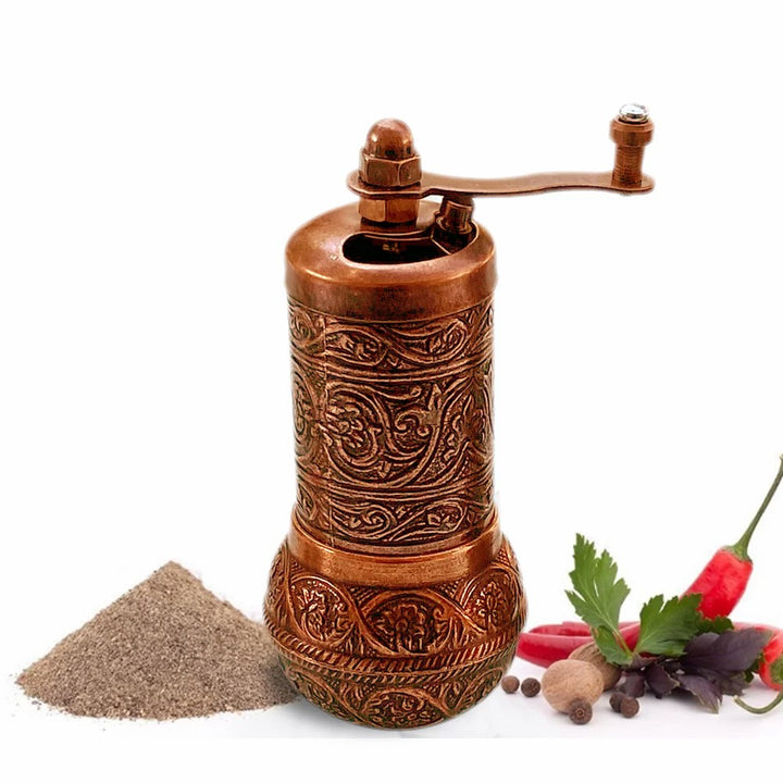 Salt, Black Pepper Grinder, Refillable Spice Grinder 4.2 in