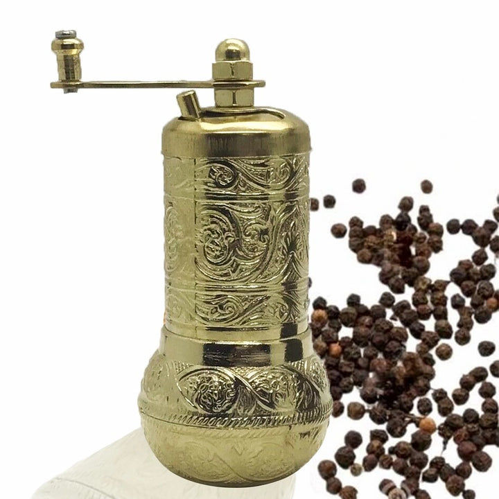 Salt, Black Pepper Grinder, Refillable Spice Grinder 4.2 in