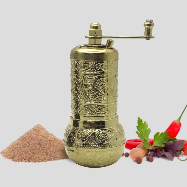 Salt, Black Pepper Grinder, Refillable Spice Grinder 4.2 in