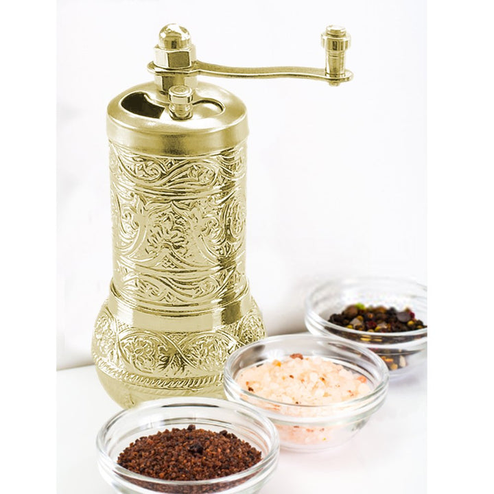 Salt, Black Pepper Grinder, Refillable Spice Grinder 4.2 in