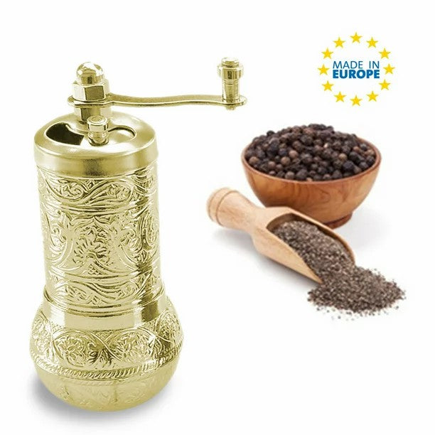 Salt, Black Pepper Grinder, Refillable Spice Grinder 4.2 in