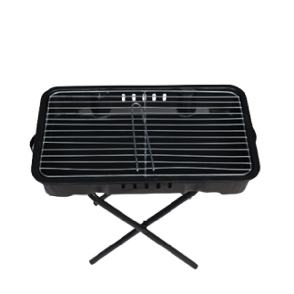 Portable Enamel-Coated Grill, Rust-Resistant, Easy to Use & Carry, 23.6”x 12.6”x 20.9"