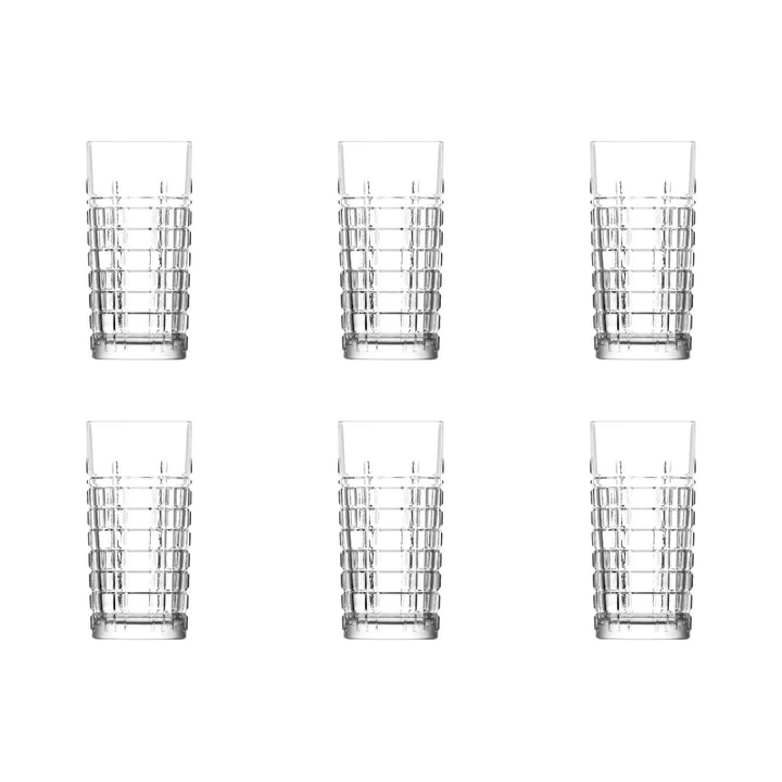 Lav Brit Highball Glasses, 6 Pcs, 12.25 Oz (356 cc)