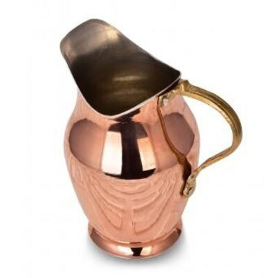 Copper Water Pitcher, Jug Vessel for Drinking Water, 47.5 oz