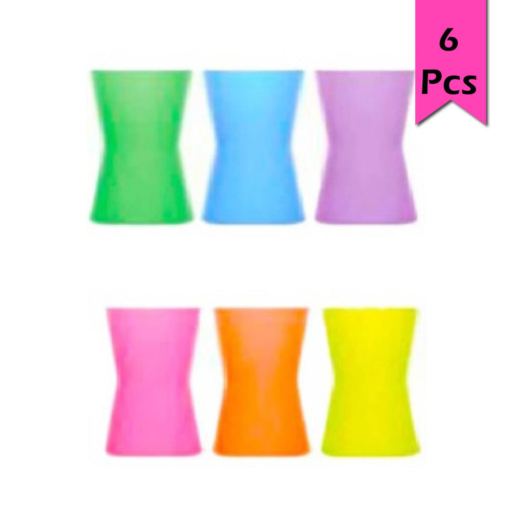 Lav Painted Long Drink Glasses, 6 Pcs, 11.75 Oz (350 cc)