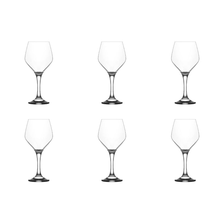 Lav Ella All Purpose Wine Glasses, 6 Pcs, 15 Oz (440 cc)