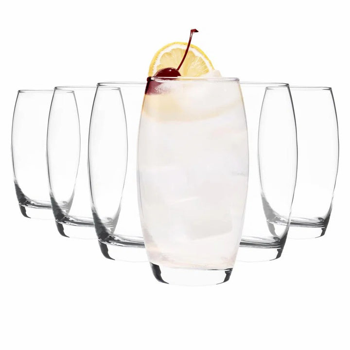 Empire Highball Drinking Glass Set, 6 Pcs, 17.25 Oz (510 cc)